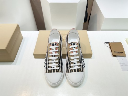 Burberry Men Shoes Fashion Sneakers Luxury Brand Vintage Cotton Sneaker with Original Box Whatsapp 