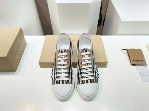 Burberry Men Shoes Fashion Sneakers Luxury Brand Vintage Cotton Sneaker with Original Box Whatsapp 