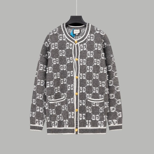 Gucci Cardigan Men Womens Knit Cardigan Luxury Brand Womens Knitwear Top Quality   
