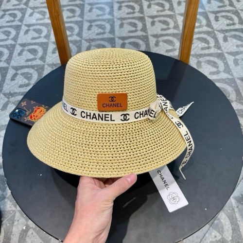 Chanel Womens Hats Luxury Brand Straw Hat Bucket Hat with Original Box  