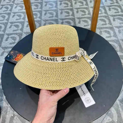Chanel Womens Hats Luxury Brand Straw Hat Bucket Hat with Original Box  