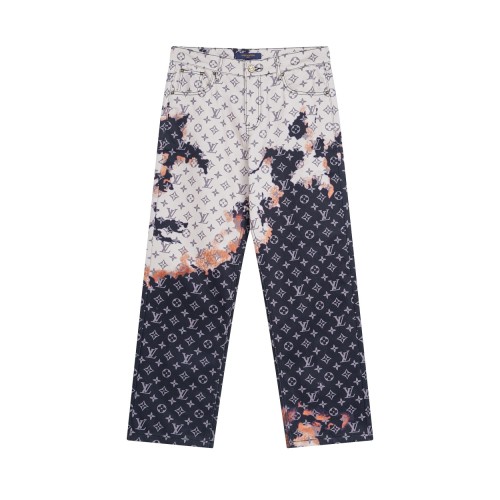 Louis Vuitton Luxury Brand Women Mens Pant Jeans   