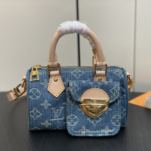 Louis Vuitton Womens Bags Luxury Brand Fashion Type Louis Vuitton Nano SPEEDY BANDOULIÈRE M82950 with Original Box  