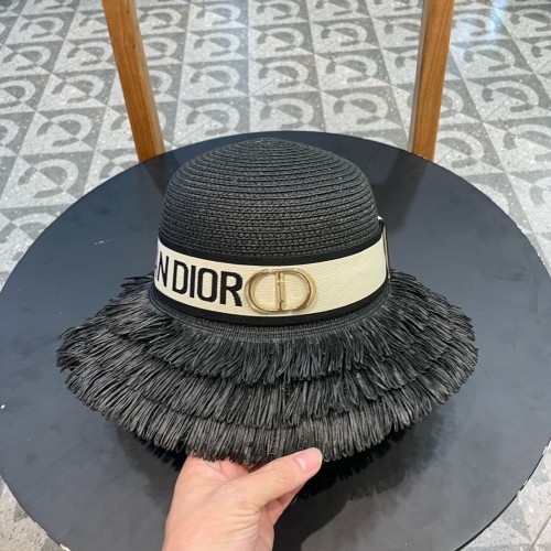 Dior Womens Straw Hat Luxury Brand Design Dior Cap with Original Box  