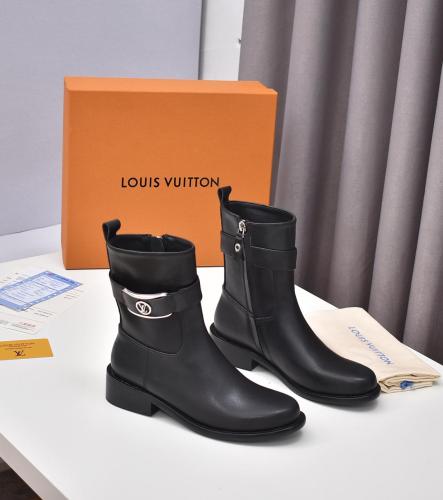 Louis Vuitton Women Shoes Boots Luxury Brand WESTSIDE ANKLE BOOT 1AABVW with Original Box