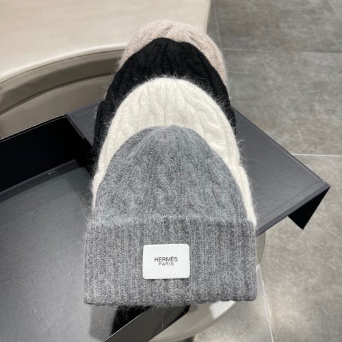 Hermes Mens Womens Knit Hats Luxury Brand Design Hermes Hat with Original Box  