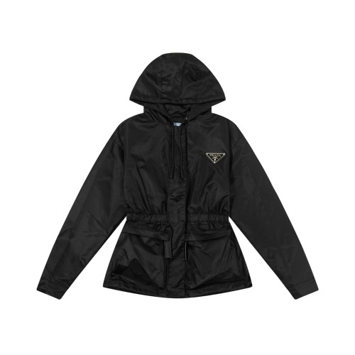 Prada Womens Coat Hoodie Jacket Luxury Brand Womens Jackets Top Quality   