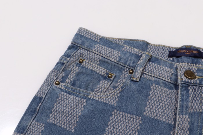 Louis Vuitton Luxury Brand Women Mens Pant Jeans   