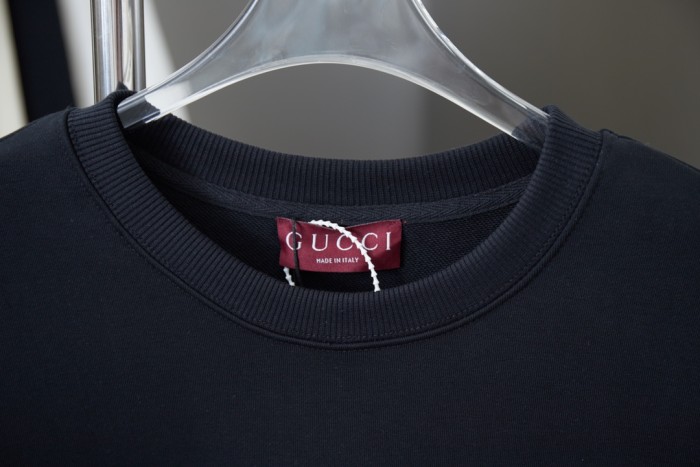 Gucci Womens Mens Sweatshirt Luxury Brand Mens Sweatshirts Winter Fashion COTTON JERSEY SWEATSHIRT   