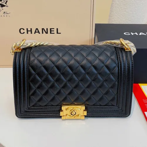 Chanel Womens Bags Crossbody Bag Luxury Brand Le Boy Chanel Handbag with Original Box