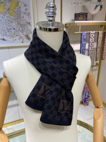 Louis Vuitton Scarves Men Womens Fashion Scarf with Original Box   