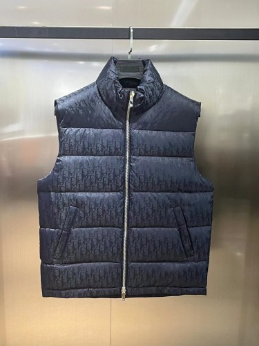 Dior Design Mens Womens Vest Winter Windprood Down Jackets Keep Warm 90% White Duck Down   