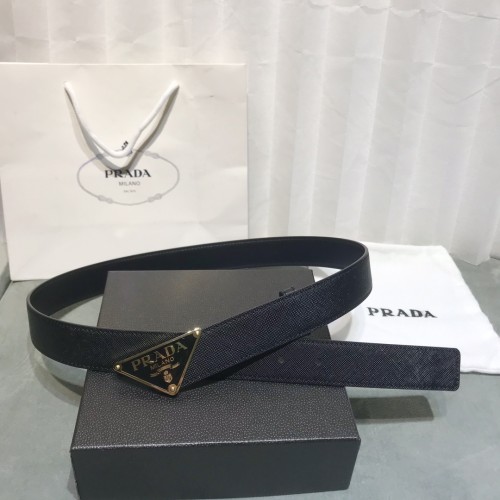 Prada Womens Belt Luxury Brand Fashion Women Belts with Original Box Saffiano Leather Belt