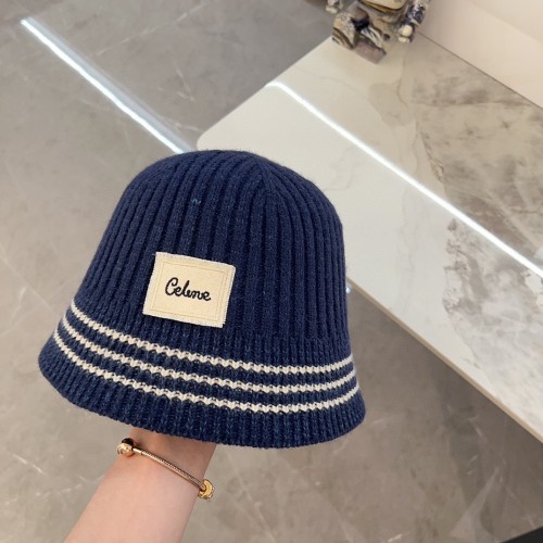 Celine Womens Hats Luxury Brand Design Celine Knit Bucket Hat with Original Box  