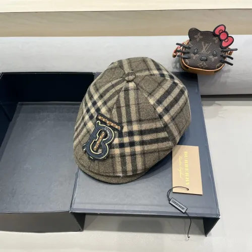 Burberry Womens Cap Beret Hat Luxury Brand with Original Box  