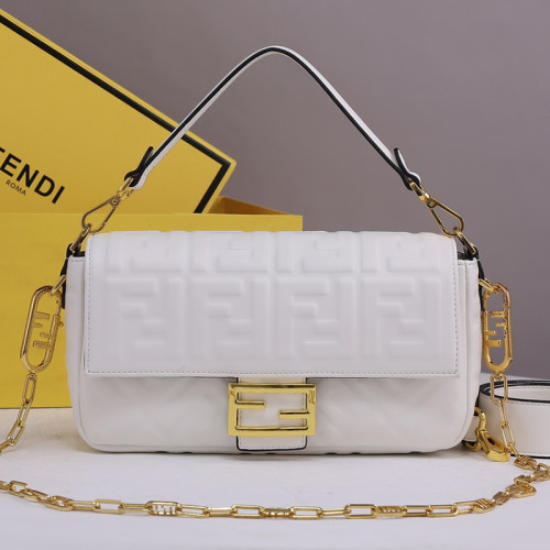 Fendi Womens Bag Shoulder Bags Luxury Brand Baguette leather bag Fashion Bags for Women with Original Box 8BR600A72VF15AO