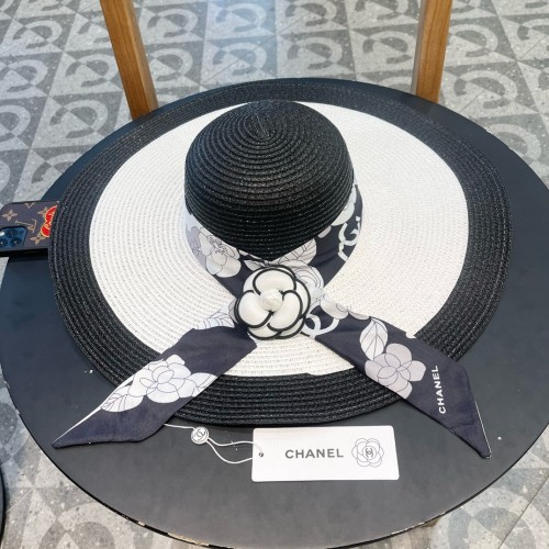 Chanel Womens Hats Luxury Brand Straw Hat with Original Box  