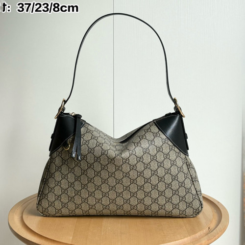 Gucci Mens Bags Shoulder Bag Design Luxury Brand GG EMBLEM LARGE SHOULDER BAG 815217 FAD6L 9758   