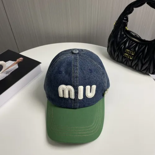 Miumiu Womens Mens Cap Baseball Hat Luxury Brand with Original Box  