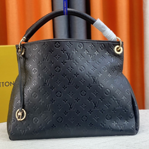 Louis Vuitton Womens Bags Handbags Luxury Fashion Marine Rouge Monogram Empreinte Leather Monogram ARTSY MM M43237  
