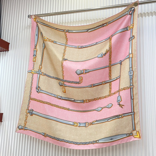 Louis Vuitton Scarves Womens Fashion Scarf Denimgram Confidential Square 90 M78097 with Original Box   
