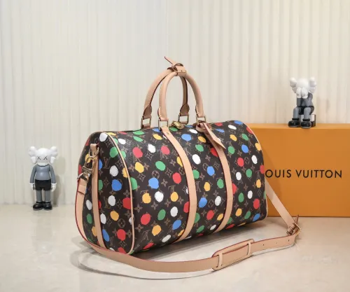 Louis Vuitton Womens and Mens Unisex Bags Luxury Brand LV Keepall Bandoulière 45 Fashion Design Travel Bag  