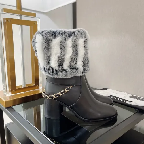Chanel Womens Shoes Boots Luxury Brand Design with Original Box Women Fashion Ankle Boots Booties 6.5cm Heel