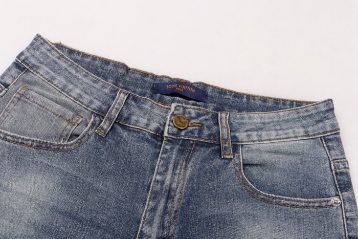 Louis Vuitton Luxury Brand Women Mens Pant Jeans   
