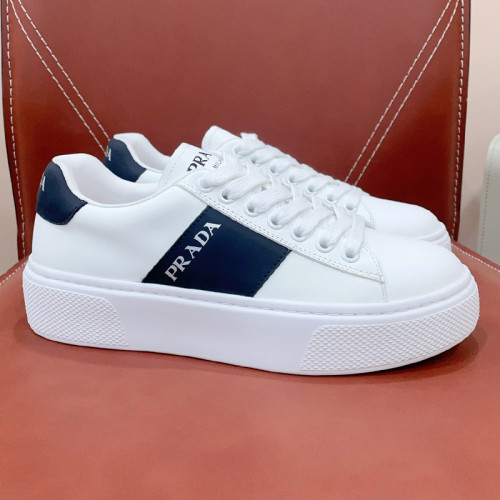 Prada Womens Shoes Sneakers Casual Luxury Brand Breathable Sneakers with Original Box Downtown leather sneakers 2EE364_3LKG_F098Z with Original Box Whatsapp 