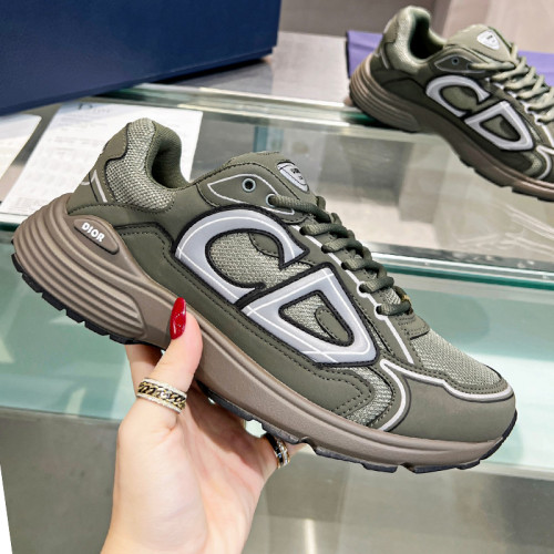 Dior Mens Shoes Sneakers Luxury Brand B30 SNEAKER Mesh and Technical Fabric with Original Box 3SN279ZRA_H840