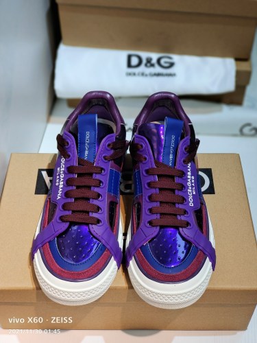 Dolce&Gabbana Men Shoes Sneakers Luxury Brand Calfskin Custom 2.Zero sneakers in Mixed Materials CS1973AQ7128S453 with Original Box