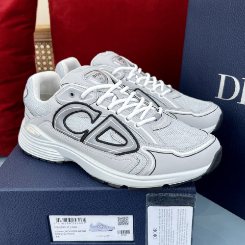 Dior Mens Shoes Sneakers Luxury Brand B30 SNEAKER Mesh and Technical Fabric with Original Box 3SN279ZRD_H568 Whatsapp 