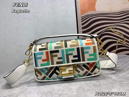 Fendi Womens Bag Shoulder Bags Luxury Brand Baguette bag Fashion Bags for Women with Original Box 8BR600A72VF1AQA