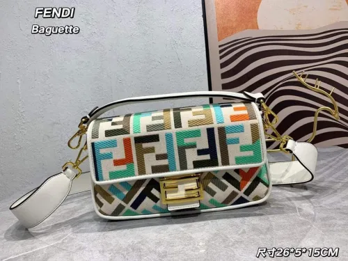 Fendi Womens Bag Shoulder Bags Luxury Brand Baguette bag Fashion Bags for Women with Original Box 8BR600A72VF1AQA