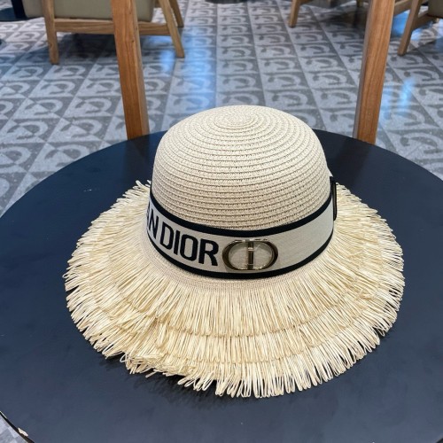 Dior Womens Straw Hat Luxury Brand Design Dior Cap with Original Box  