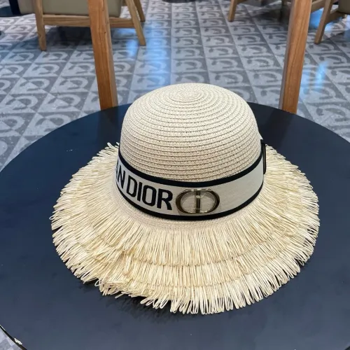 Dior Womens Straw Hat Luxury Brand Design Dior Cap with Original Box  