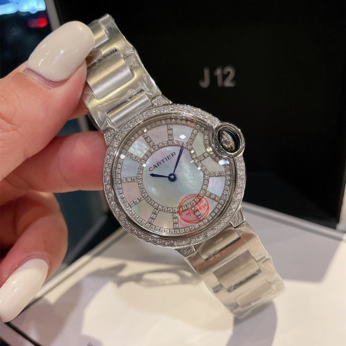 Cartier Womens Watch Luxury Brand Design Fashion Type with Original Box