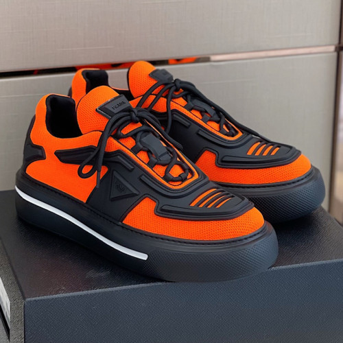 Prada Mens Shoes Casual Luxury Brand Breathable Sneakers with Original Box Thunder Sneaker