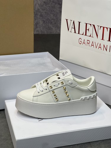 Valentino Womens Shoes Sneakers Leather Luxury Brand Women Rockstud Untitled Shoes with Original Box Whatsapp 