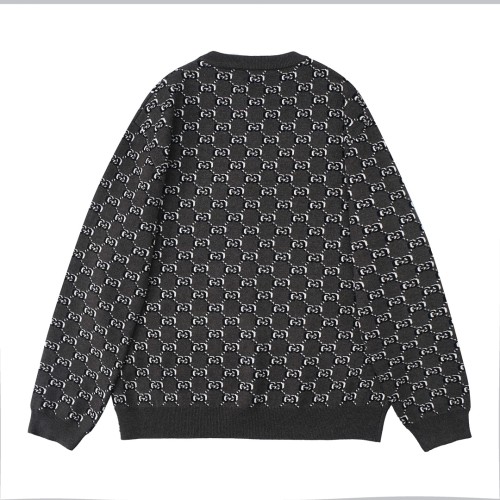 Gucci Men Womens Sweater Luxury Brand Womens Knitwear WOOL JACQUARD SWEATER WITH GG SHADOW 794503 XKEAP 1150 Top Quality   