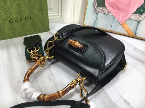 Gucci Womens Bags Handbags Shoulder Messenger Bags Luxury Brand Gucci Bamboo 1947 jumbo GG small top handle bag 675797 UKMDT 2570 with Original Box  