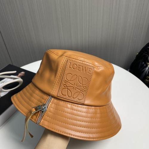 Loewe Womens Bucket Hat Luxury Brand Design Loewe Hats Fisherman hat in nappa calfskin with Original Box  