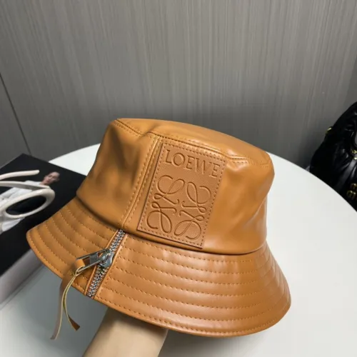 Loewe Womens Bucket Hat Luxury Brand Design Loewe Hats Fisherman hat in nappa calfskin with Original Box  