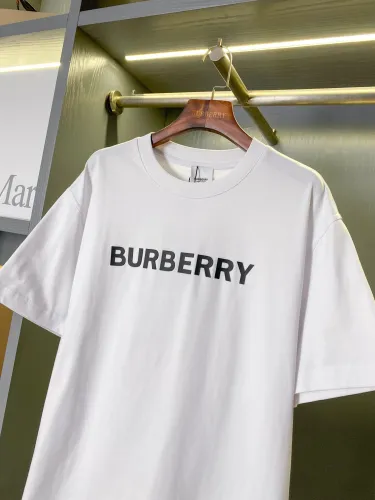 Burberry Luxury Brand Women Mens Short Sleeve T-Shirt Logo Cotton T-shirt   