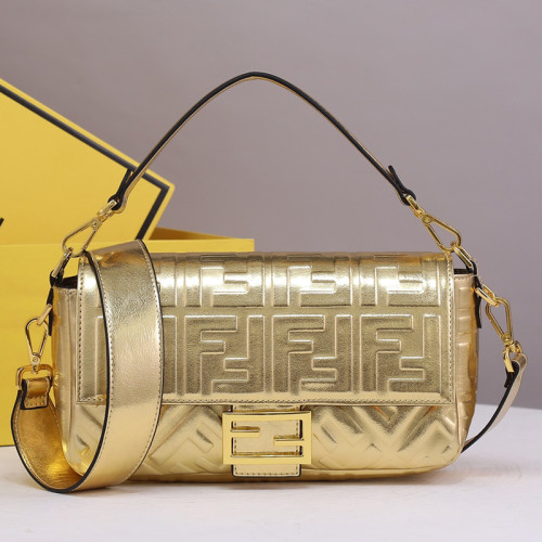 Fendi Womens Bag Shoulder Bags Luxury Brand Baguette leather bag Fashion Bags for Women with Original Box 8BR600A72VF1BZ2