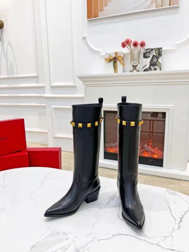 Valentino Garavani Women Fashion Ankle Boots Luxury Brand Vlogo Signature Calfskin Combat Boot with Original Box Whatsapp 