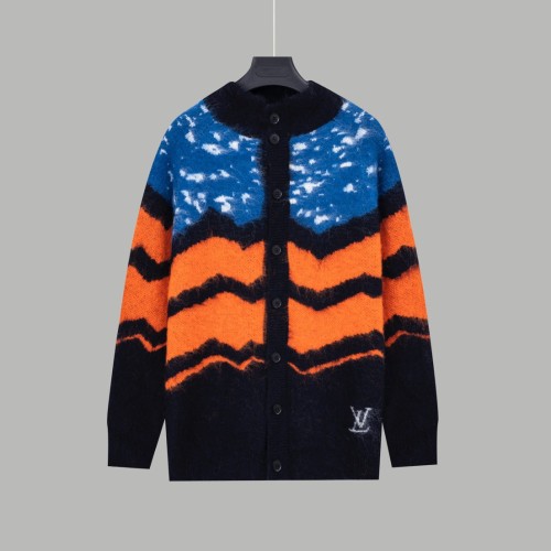 Louis Vuitton Men Womens Sweater Knitwear Luxury Brand Mens Knit Cardigan LV SKI Chunky Wool Cardigan 1AFAN5 Top Quality   