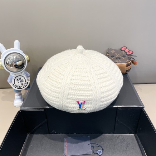 Louis Vuitton Womens Mens Cap Beret Hat Luxury Brand with Original Box  
