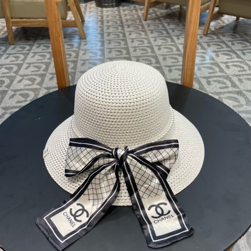 Chanel Womens Hats Luxury Brand Straw Hat Bucket Hat with Original Box  