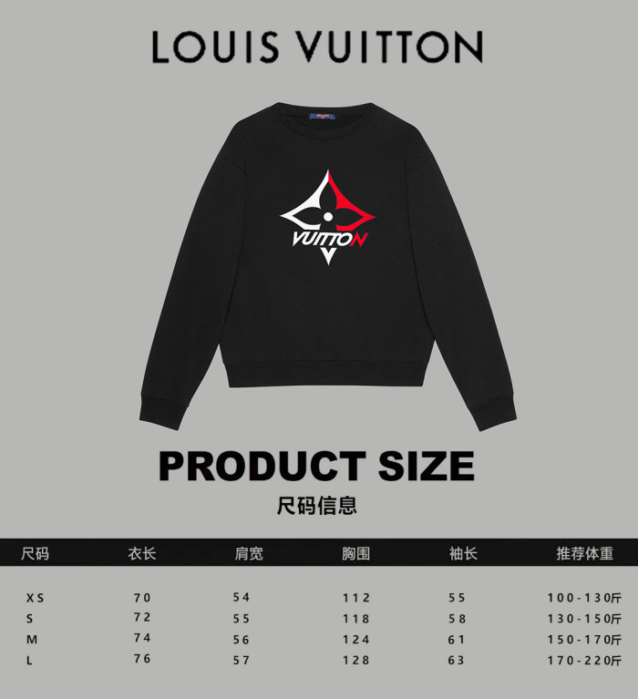 Louis Vuitton Womens Mens Long Sleeve Sweatshirt Luxury Brand Mens Sweatshirts   